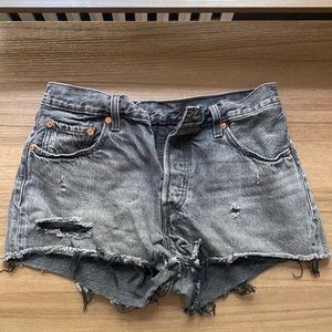 Levi’s Black Cutoff Jean Shorts